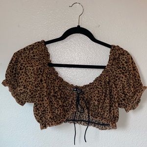 Cheetah crop top